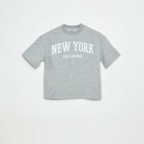 T-shirt style universitaire manches courtes