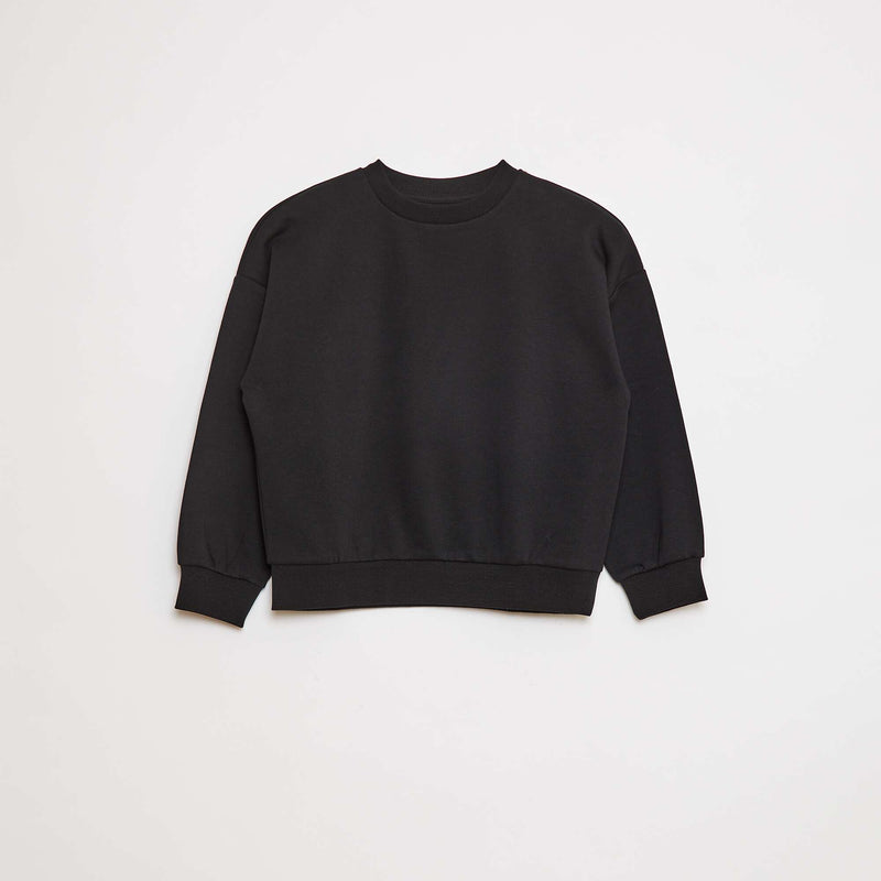 Lot de 2 sweats unis en molleton