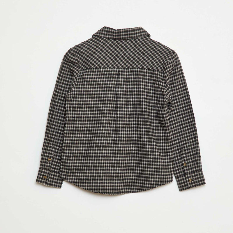 Chemise à carreaux en flanelle