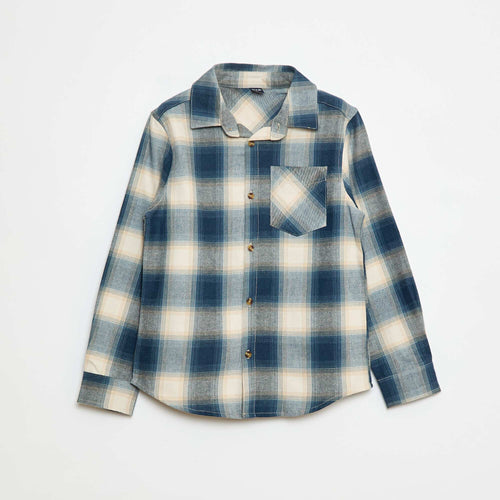 Chemise à carreaux en flanelle
