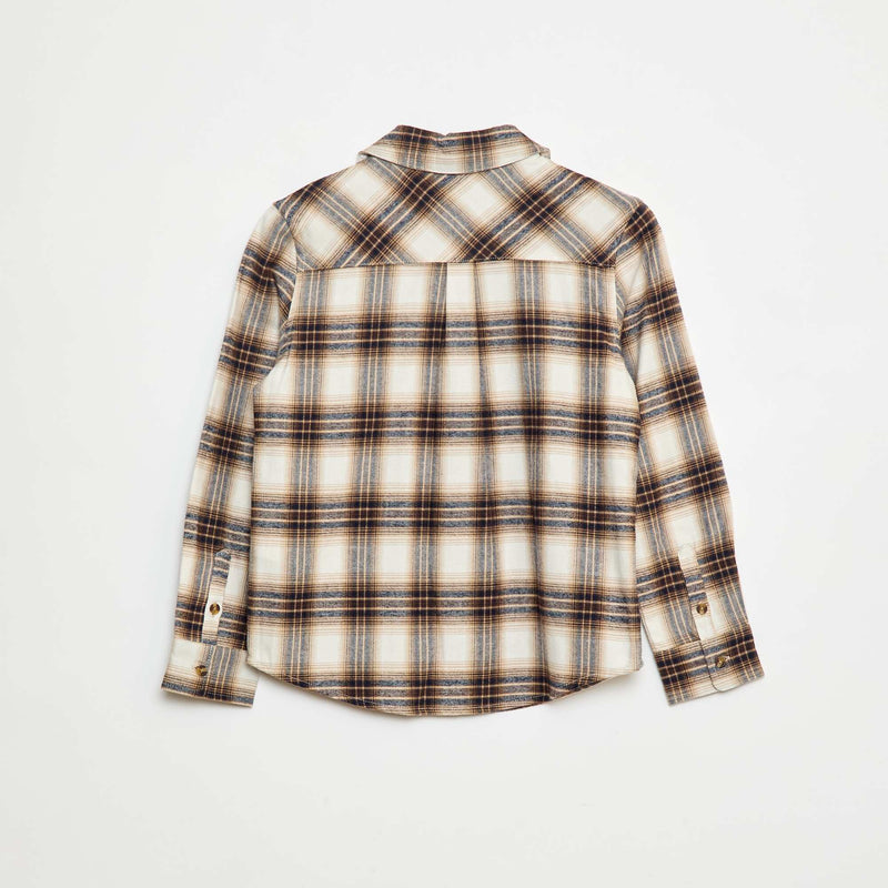 Chemise à carreaux en flanelle