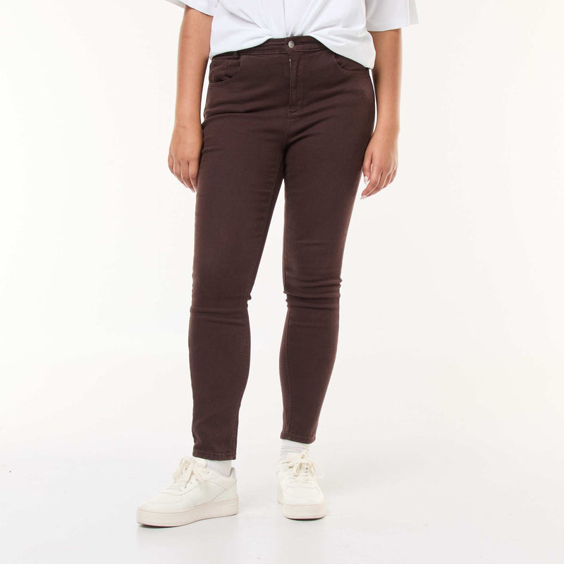 Pantalon skinny taille haute