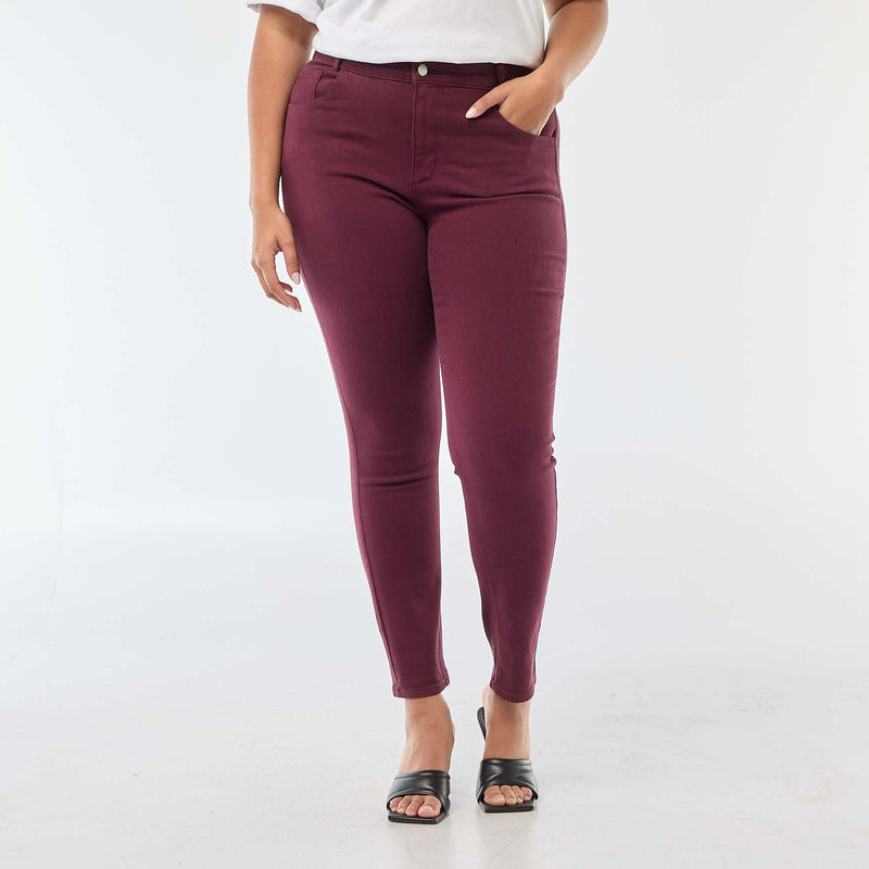 Pantalon skinny taille haute