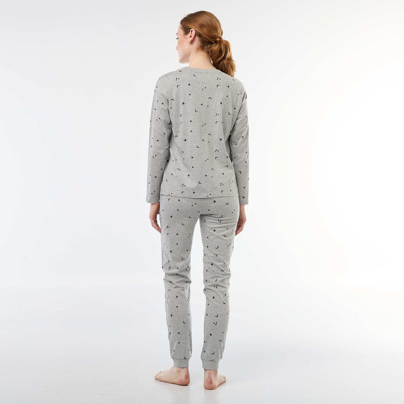 Ensemble pyjama long en coton - 2 pièces