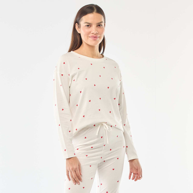 Ensemble pyjama long en coton - 2 pièces