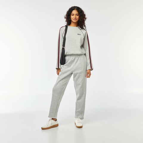 Sweat chiné esprit sportswear