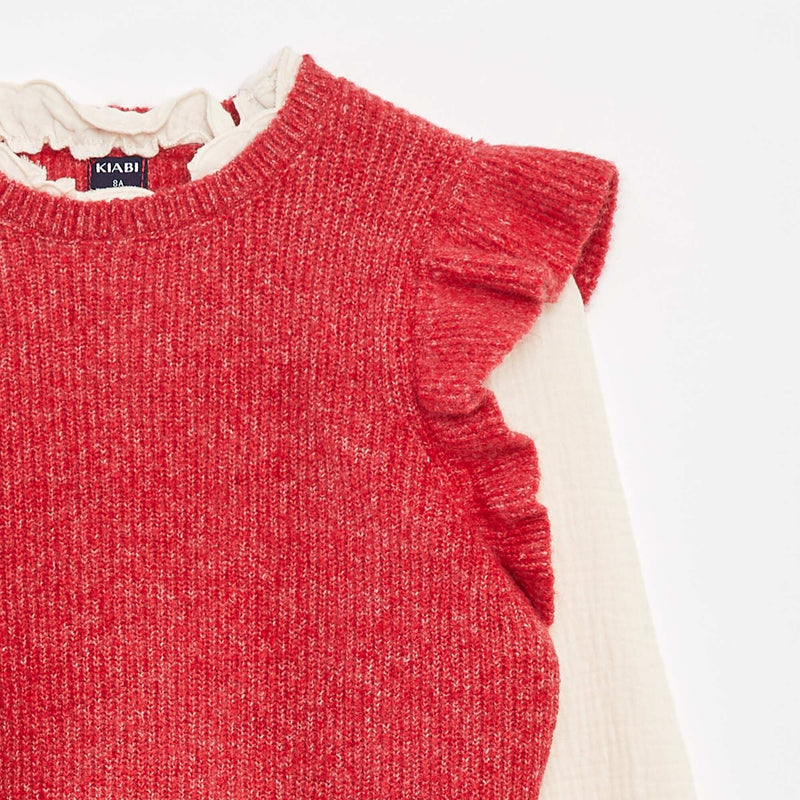 Pull avec blouse 2-en-1