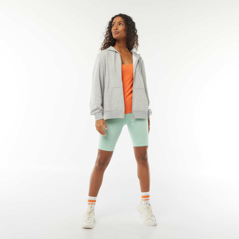 Sweat zippé à capuche basique