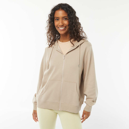 Sweat zippé à capuche basique