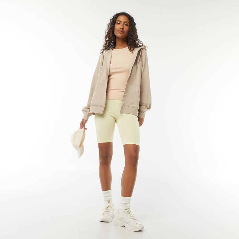 Sweat zippé à capuche basique