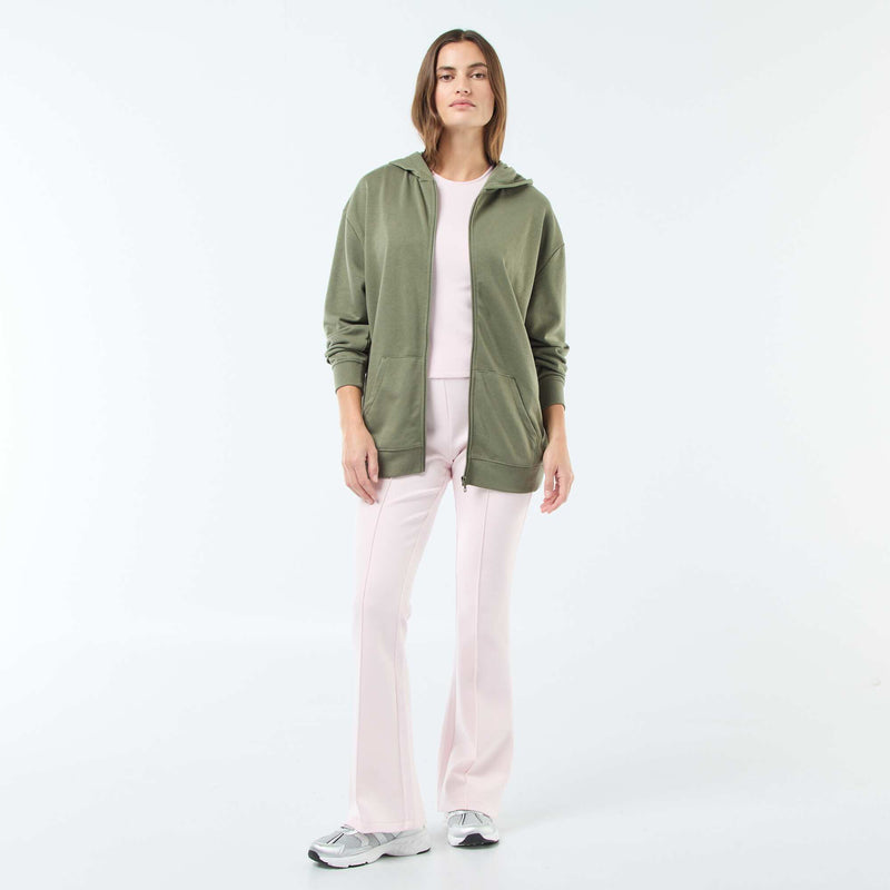 Gilet à capuche uni