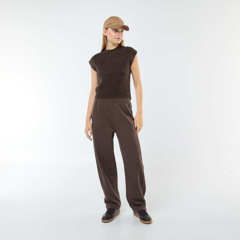 Pull sans manches en maille chaude