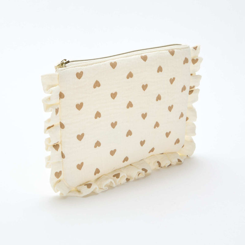 Trousse de toilette en gaze de coton