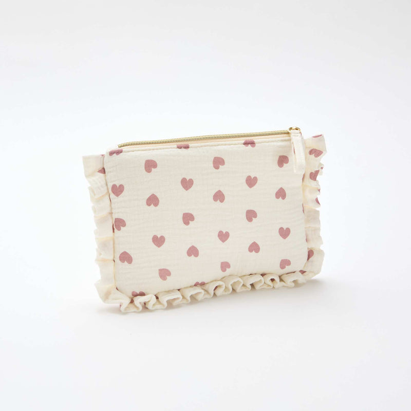 Trousse de toilette en gaze de coton
