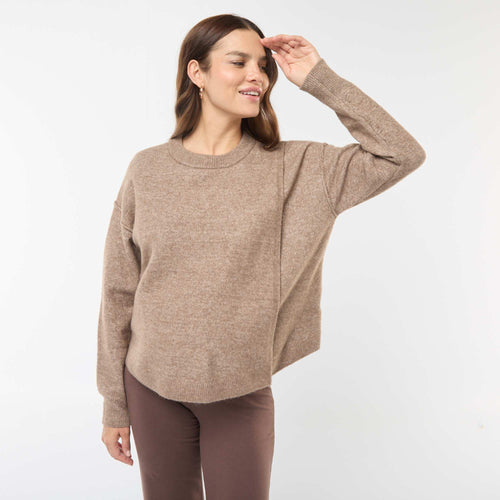 Pull d'allaitement en maille douce