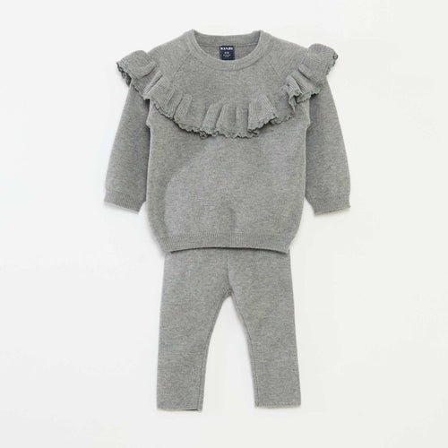 Ensemble pull + legging en maille