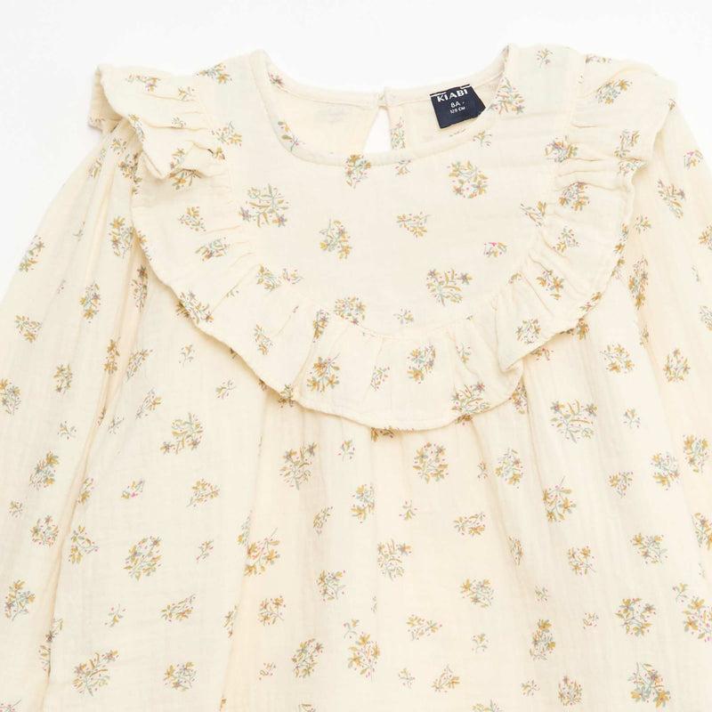 Blouse en double gaze de coton
