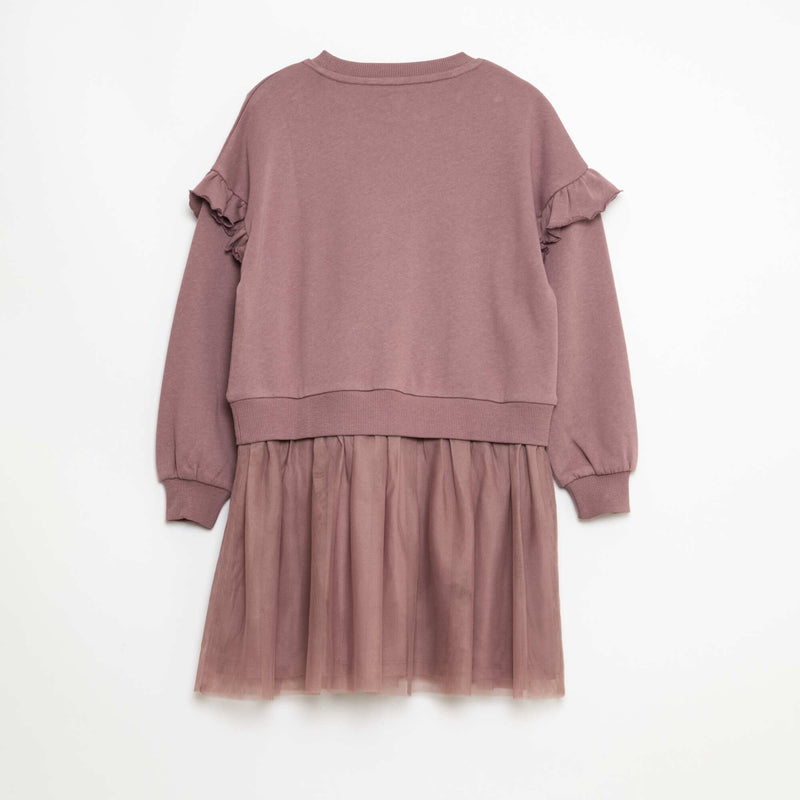 Robe sweat en maille french terry uni