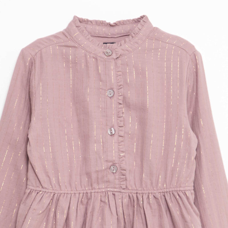 Robe unie avec fils brillants unie