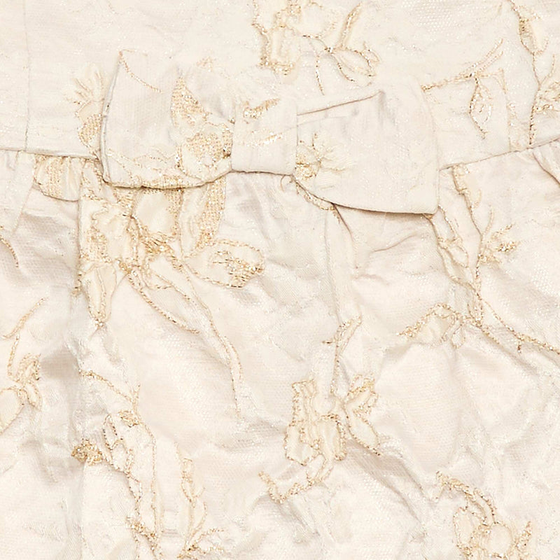 Robe trapèze en jacquard brodé