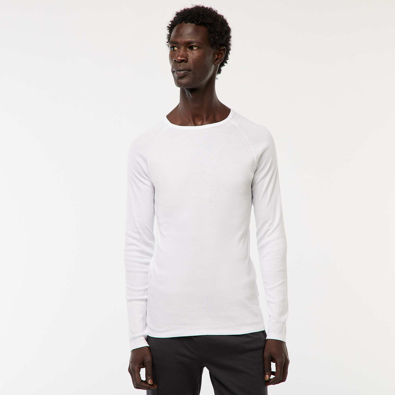 Tee-shirts basiques unis à manches longues