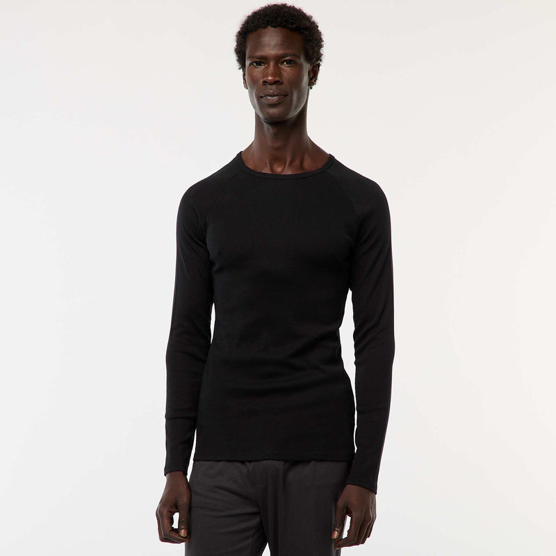 Tee-shirts basiques unis à manches longues