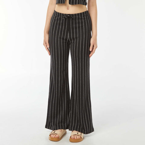 Pantalon large en maille légère gaufrée