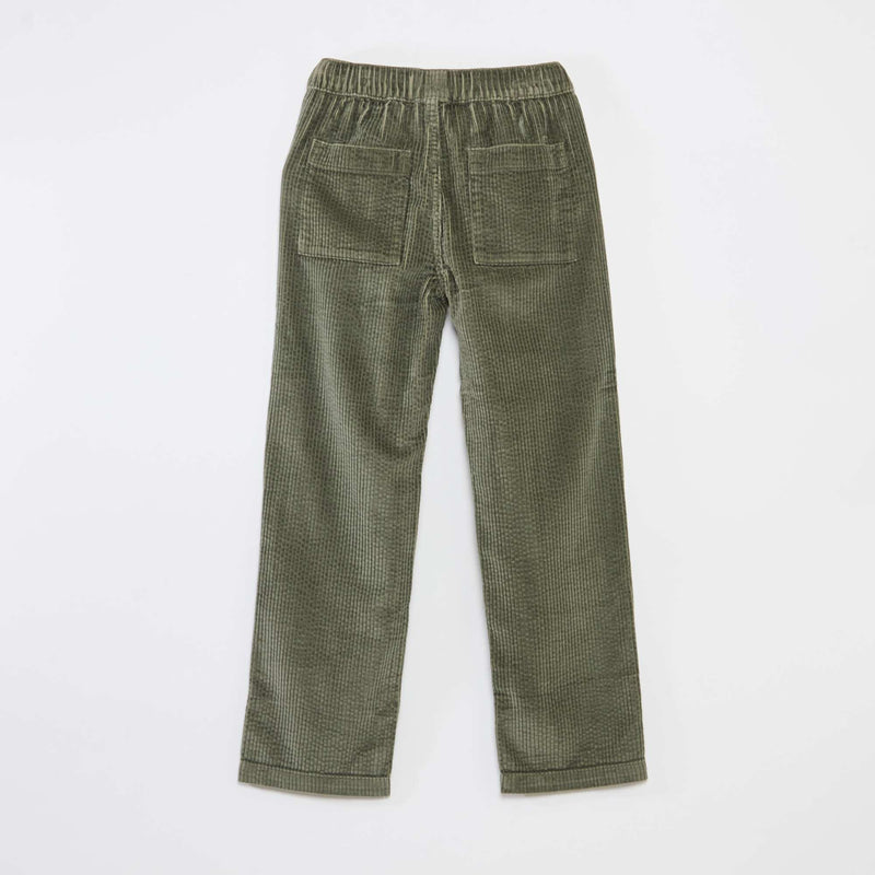 Pantalon en velours côtelé