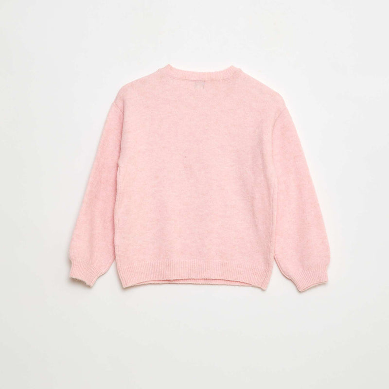 Pull en maille uni à col rond
