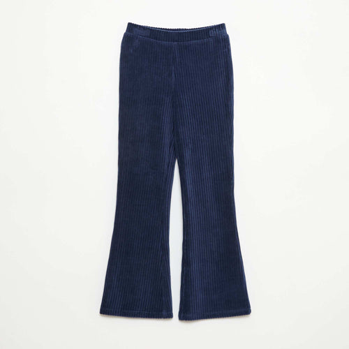 Pantalon flare en velours côtelé
