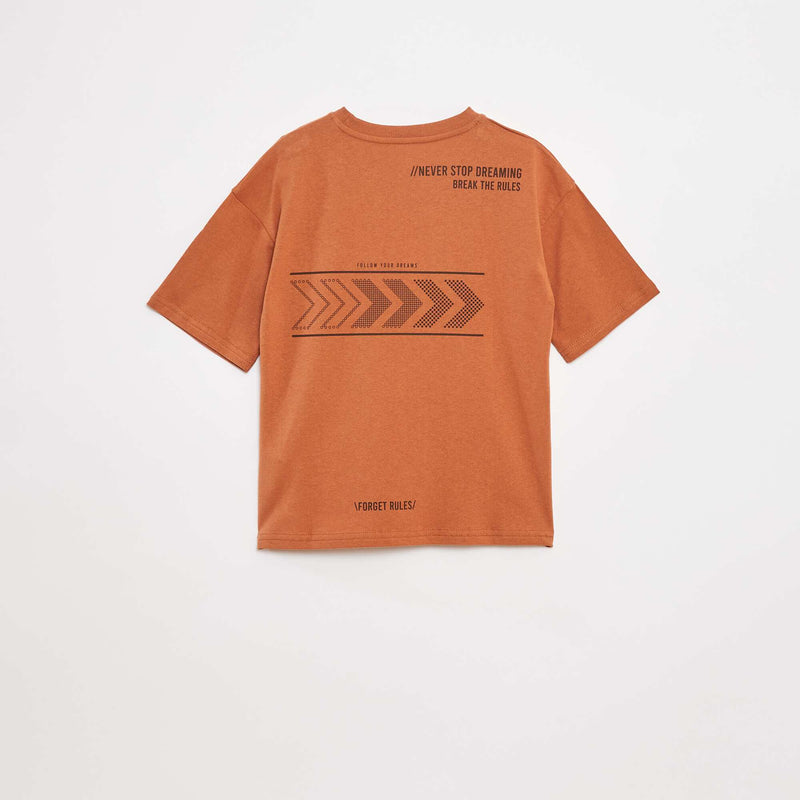 T-shirt imprimé à message