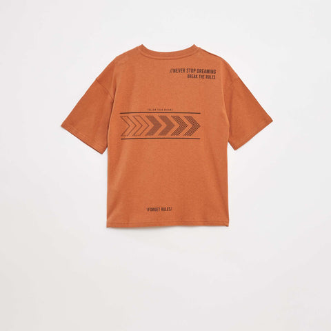 T-shirt imprimé à message