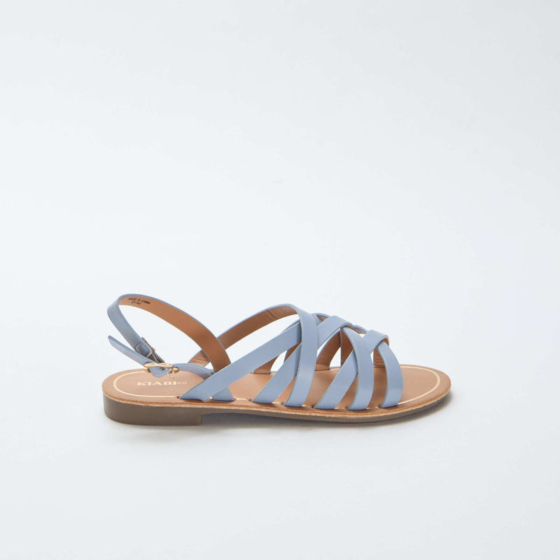 Sandales à brides avec boucles