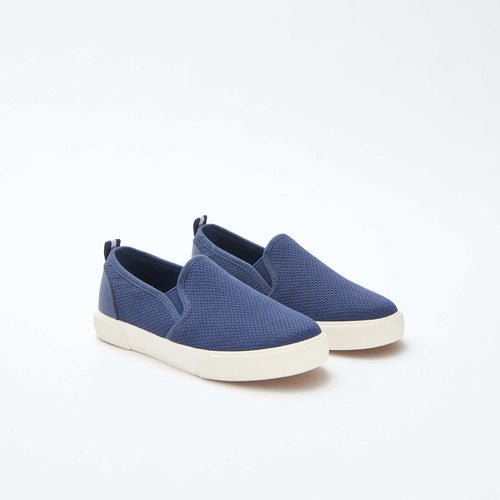 Baskets basses slip-on en mesh uni