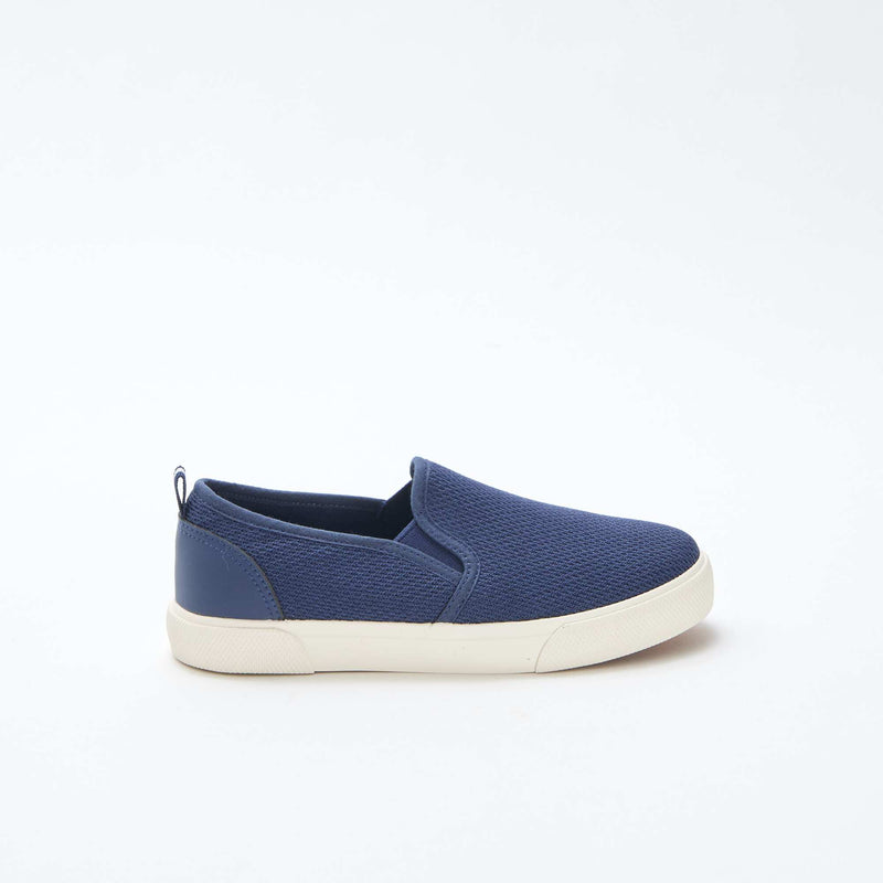 Baskets basses slip-on en mesh uni