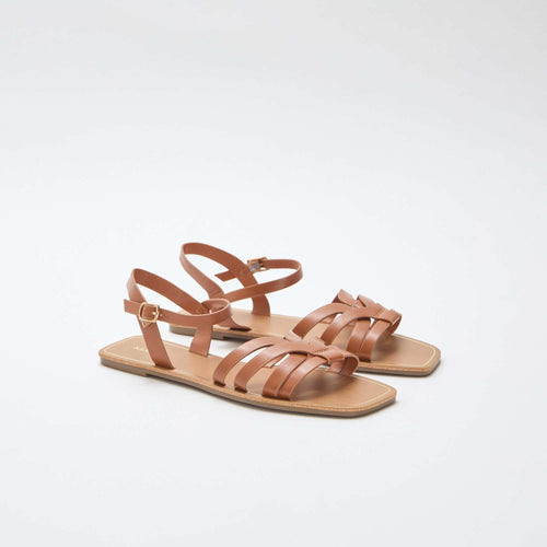 Sandales en bride croisée