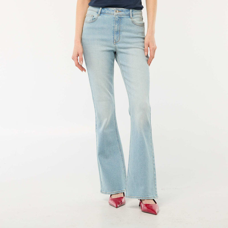Jean coupe flare/bootcut à taille haute
