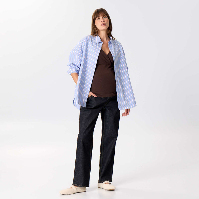 Pantalon grossesse avec ceinture stretch – Unique – Kiabi Maroc