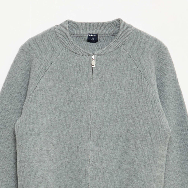 Sweat uni avec col zippée