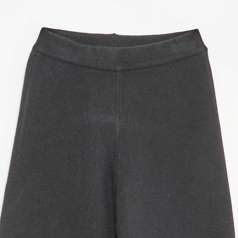 Pantalon wide leg en tricot