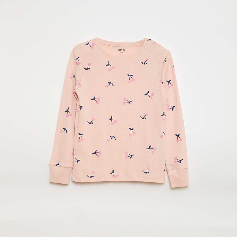 Ensemble pyjama imprimé t-shirt + pantalon - 2 pièces