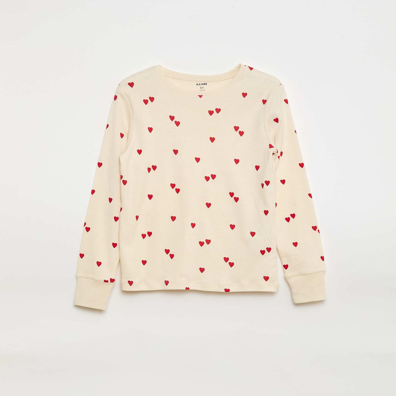 Ensemble pyjama imprimé t-shirt + pantalon - 2 pièces