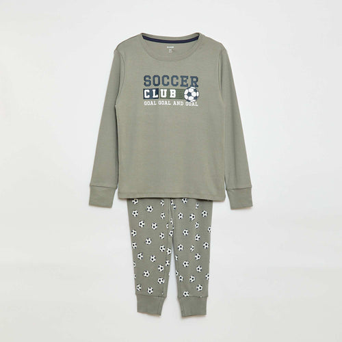 Ensemble pyjama long imprimé - 2 pièces
