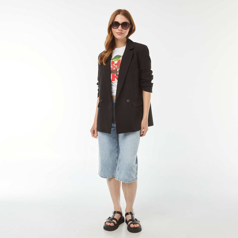 Tee-shirt oversize avec print devant