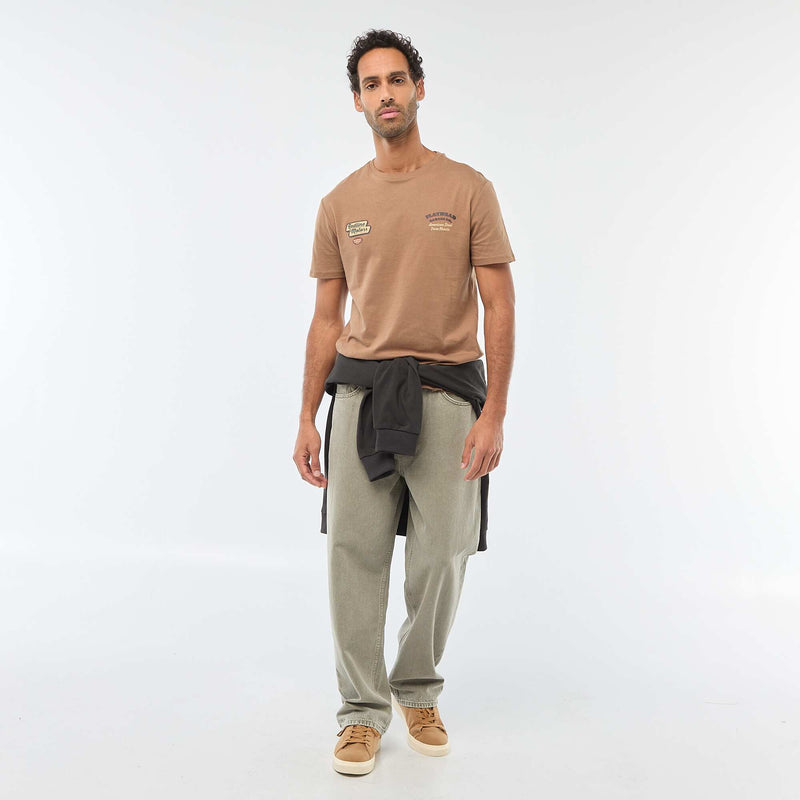 T-shirt à col rond et manches courtes imprimé