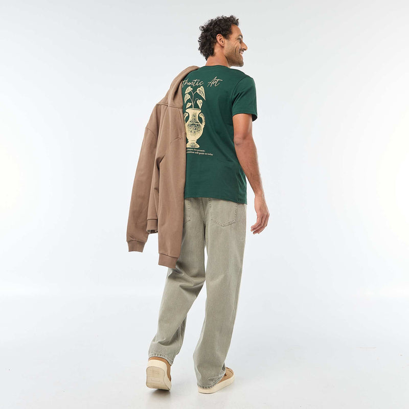 T-shirt à col rond et manches courtes imprimé