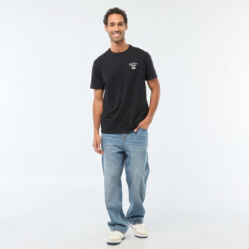 T-shirt à col rond et manches courtes imprimé