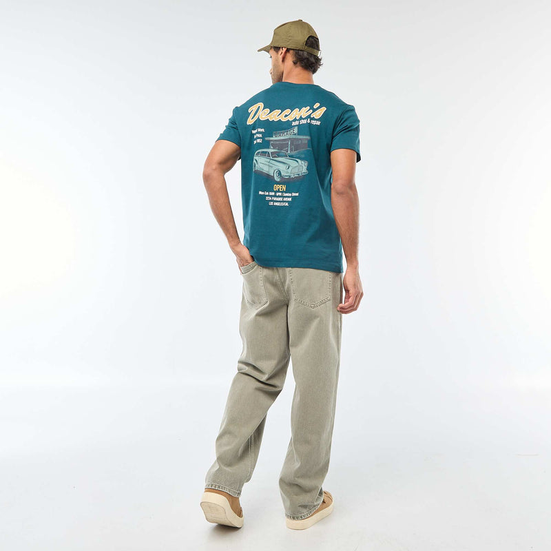 T-shirt à col rond et manches courtes imprimé