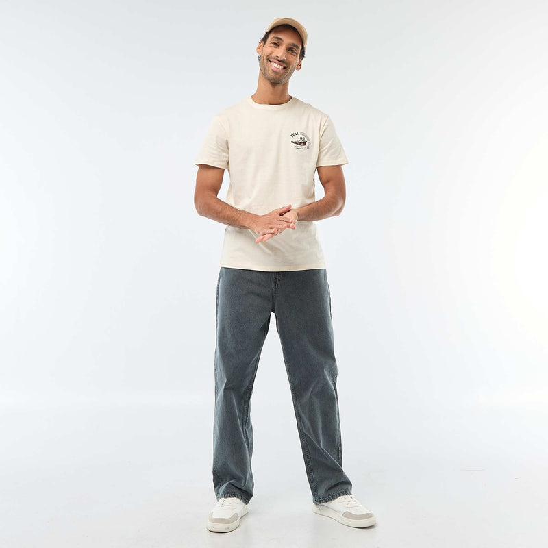 T-shirt à col rond et manches courtes imprimé