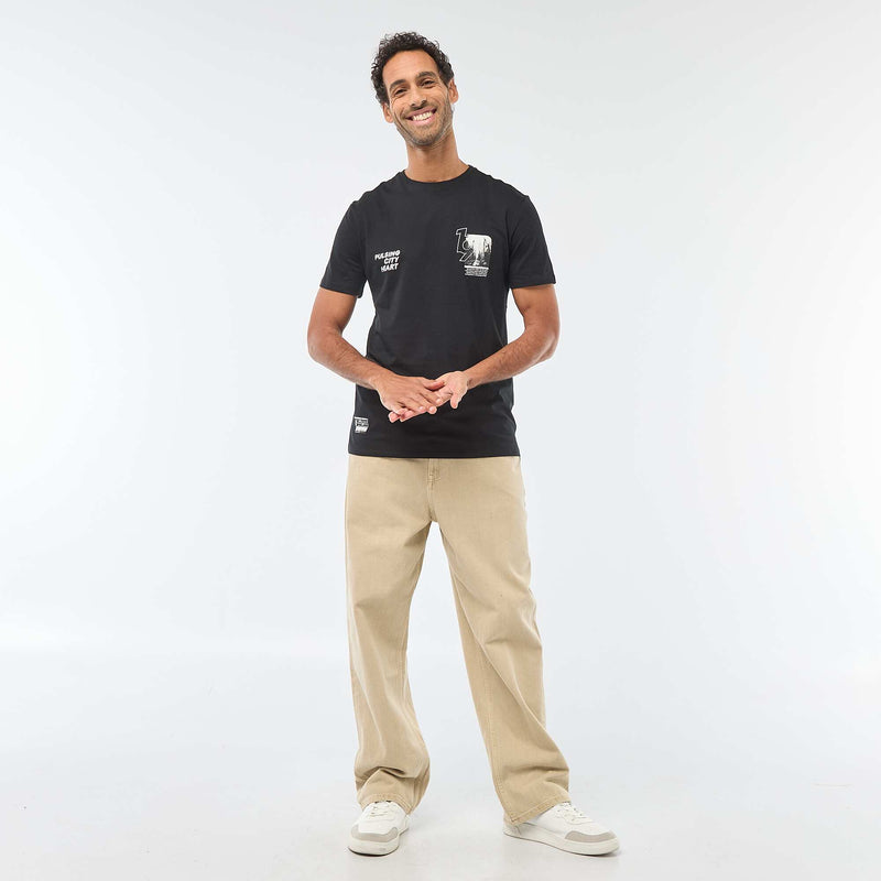 T-shirt à col rond et manches courtes imprimé
